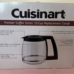 Cuisinart 12-Cup Replacement Glass Carafe for Coffee Maker, DCC-1200PRC NEW